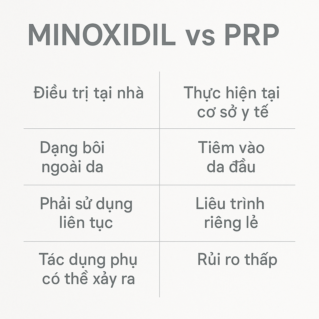 bang-so-sanh-nhanh-minoxidil-prp_mjowag.png Bảng so sánh nhanh hiệu quả, chi phí, và an toàn giữa Minoxidil và PRP trong điều trị rụng tóc tại Anh Mỹ Clinic