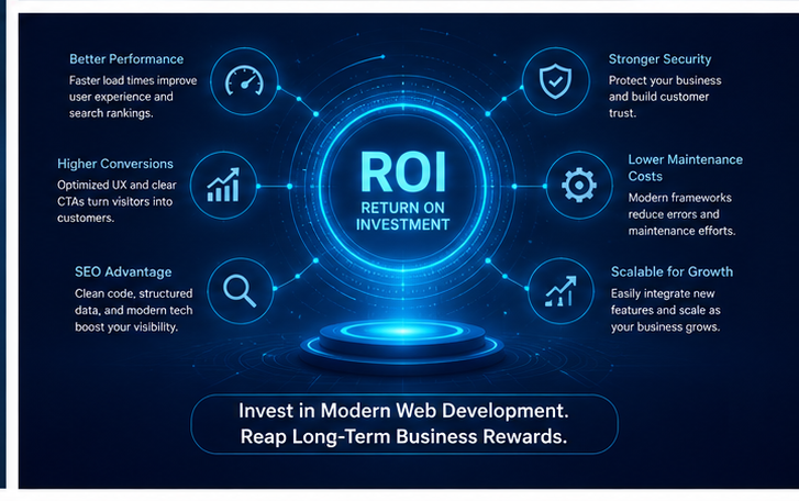 Modern UX design combines responsive layouts, intuitive navigation, and fast interactions to improve customer engagement and conversions.