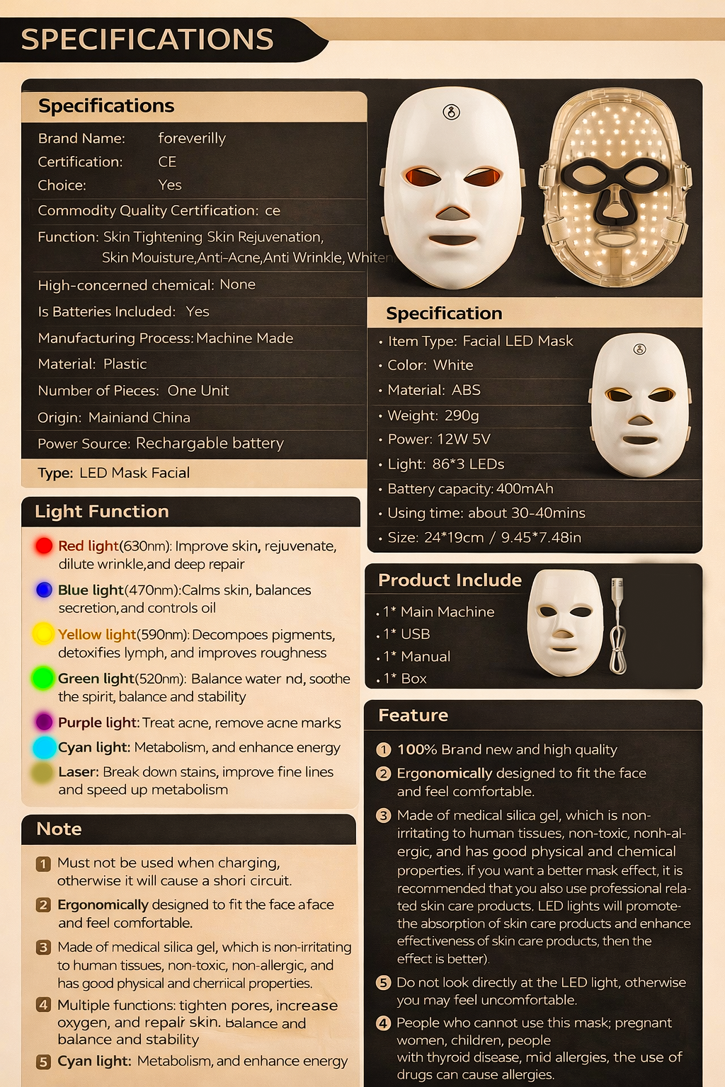 Fiche technique Lumea