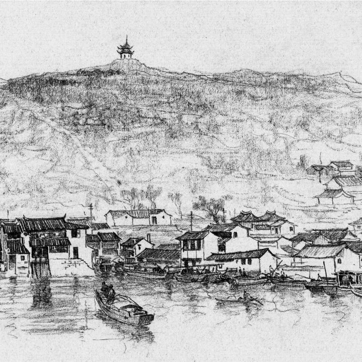 By the Water at Wanghu Pavilion
