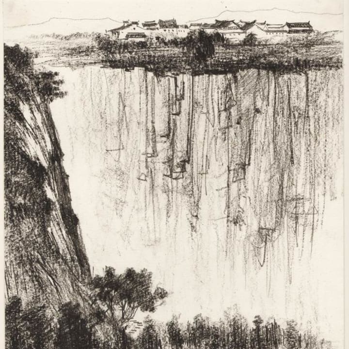 Sketch at the Foot of the Mountain