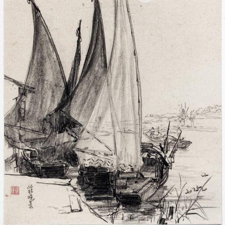 Water-Town Sketch