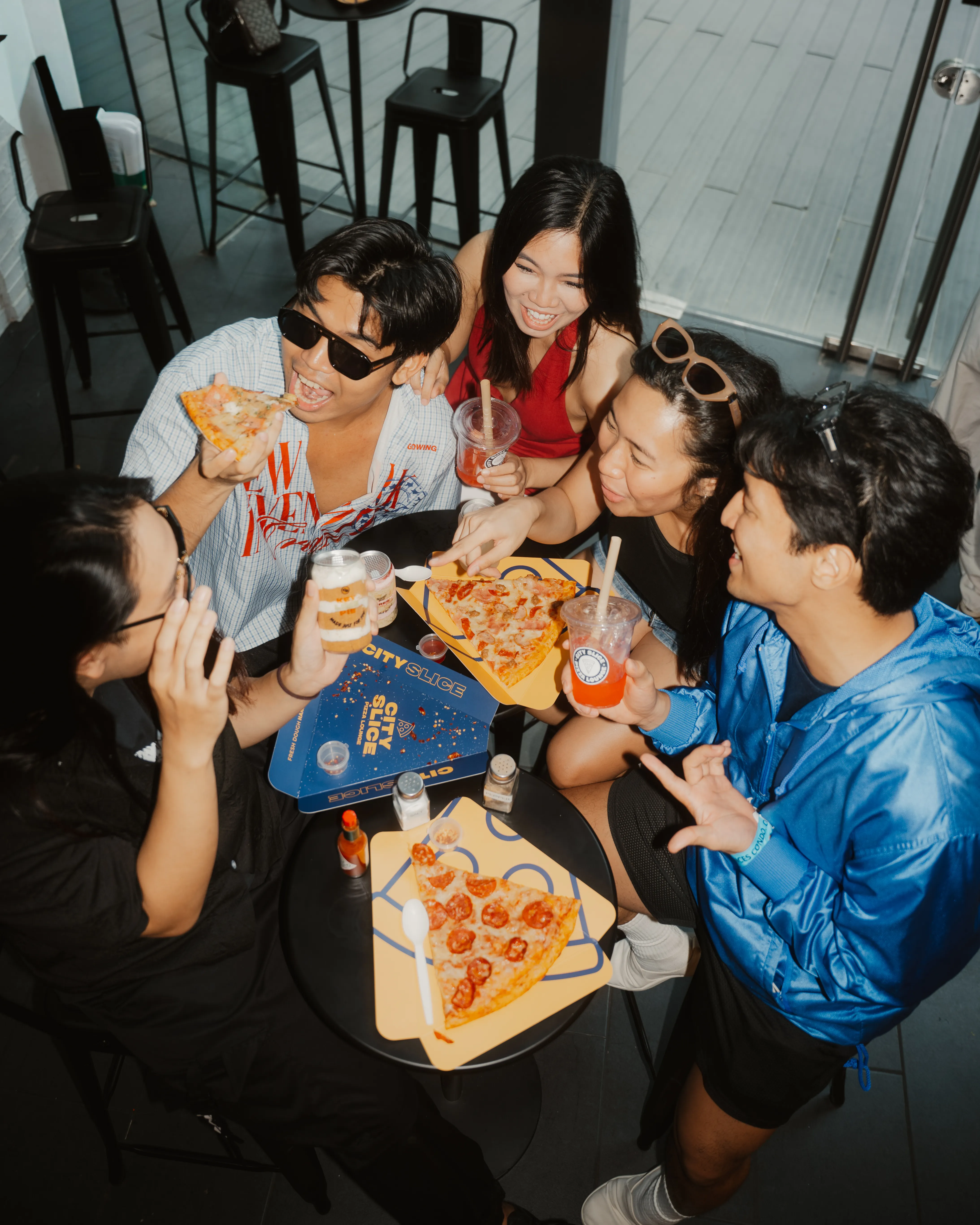 City Slice Pizza Lounge interior — Makati