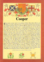 Surname Database Cooper Last Name Origin