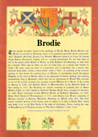 Surname Database Brodie Last Name Origin