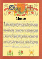 Musso Name Meaning, Family History, Family Crest & Coats of Arms