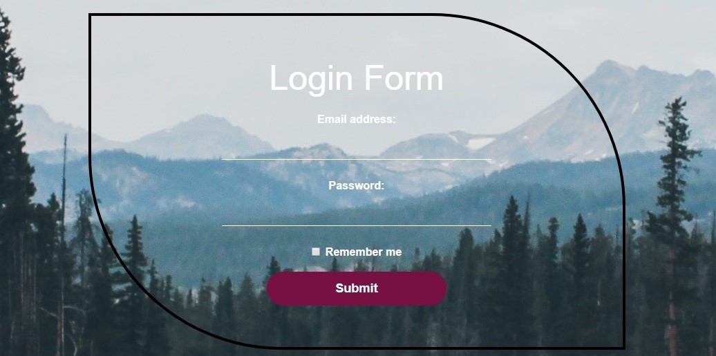 Fancy Square Login Form In Bootstrap 4
