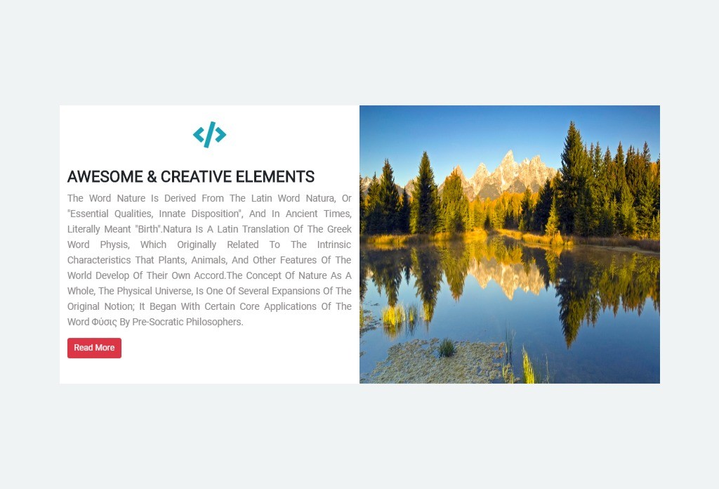 Modern Creative Element In Bootstrap 4