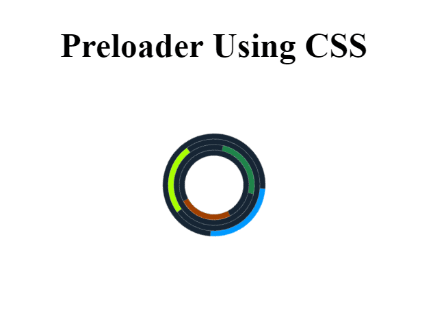 Preloader Using CSS