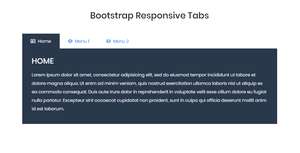 Bootstrap Responsive Tabs