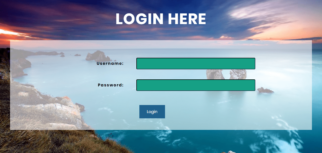 Simple Login Form In CSS