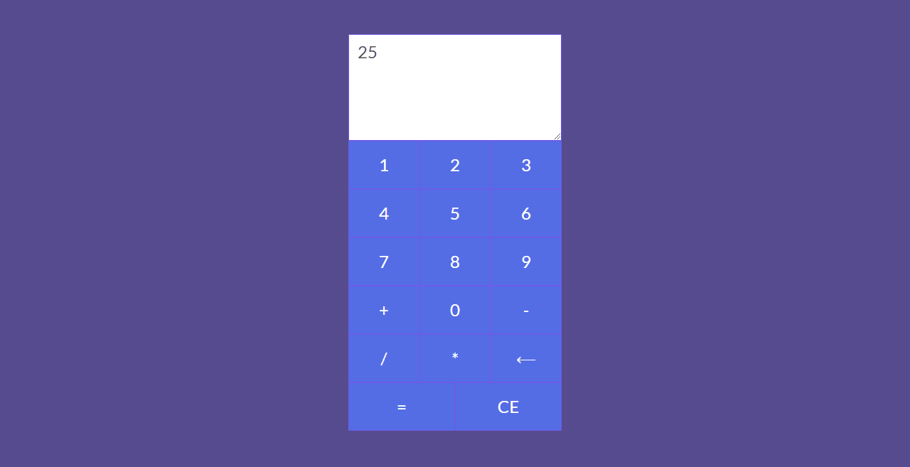 Calculator In Javascript With Bootstrap 4