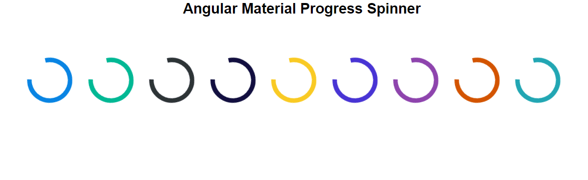 Custom Angular Material Progress Spinner