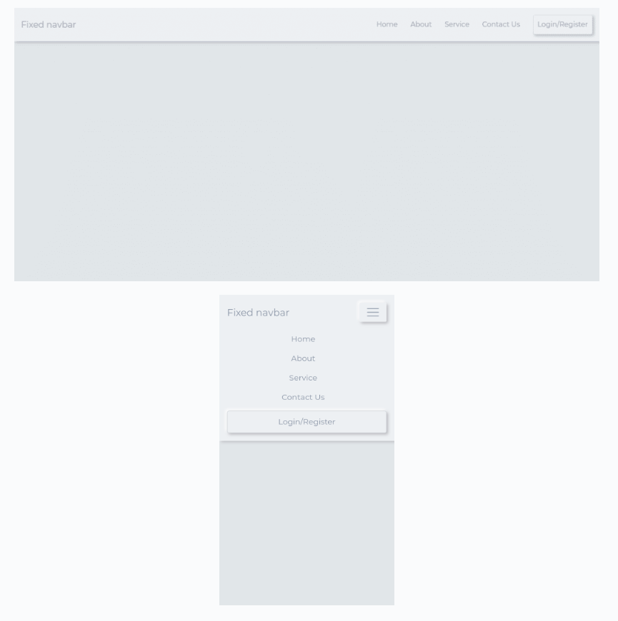 Neumorphic Fixed Top Navbar In Bootstrap 5