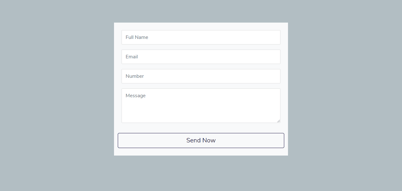 Clean Contact Us Form In Bootstrap 5