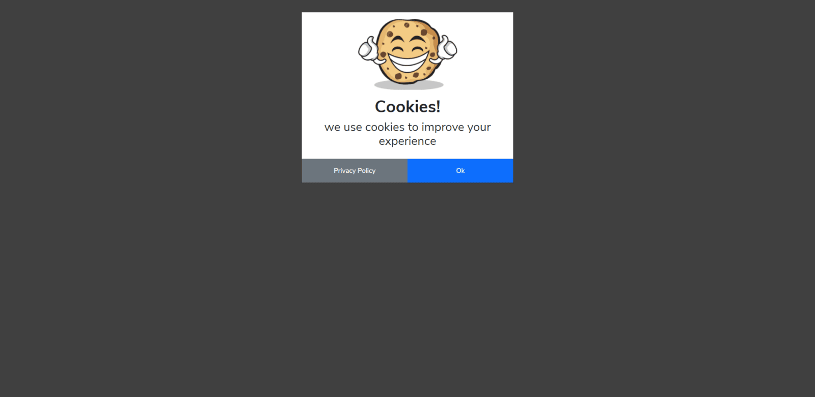 Cookies Notification Popup In Bootstrap 5