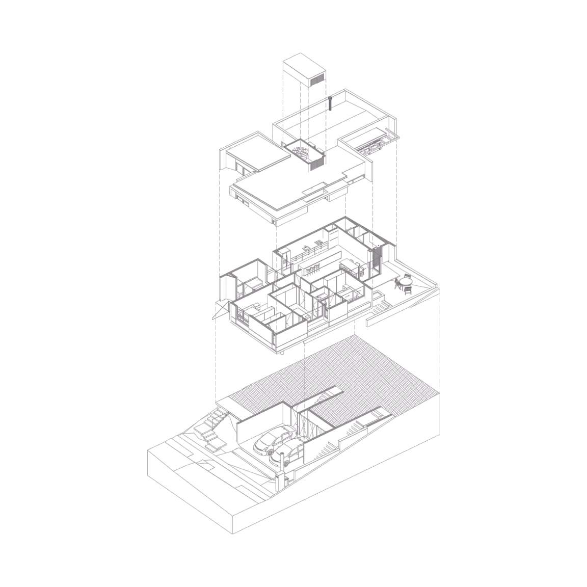 Casa Cubo — isométrica — 1 de 1