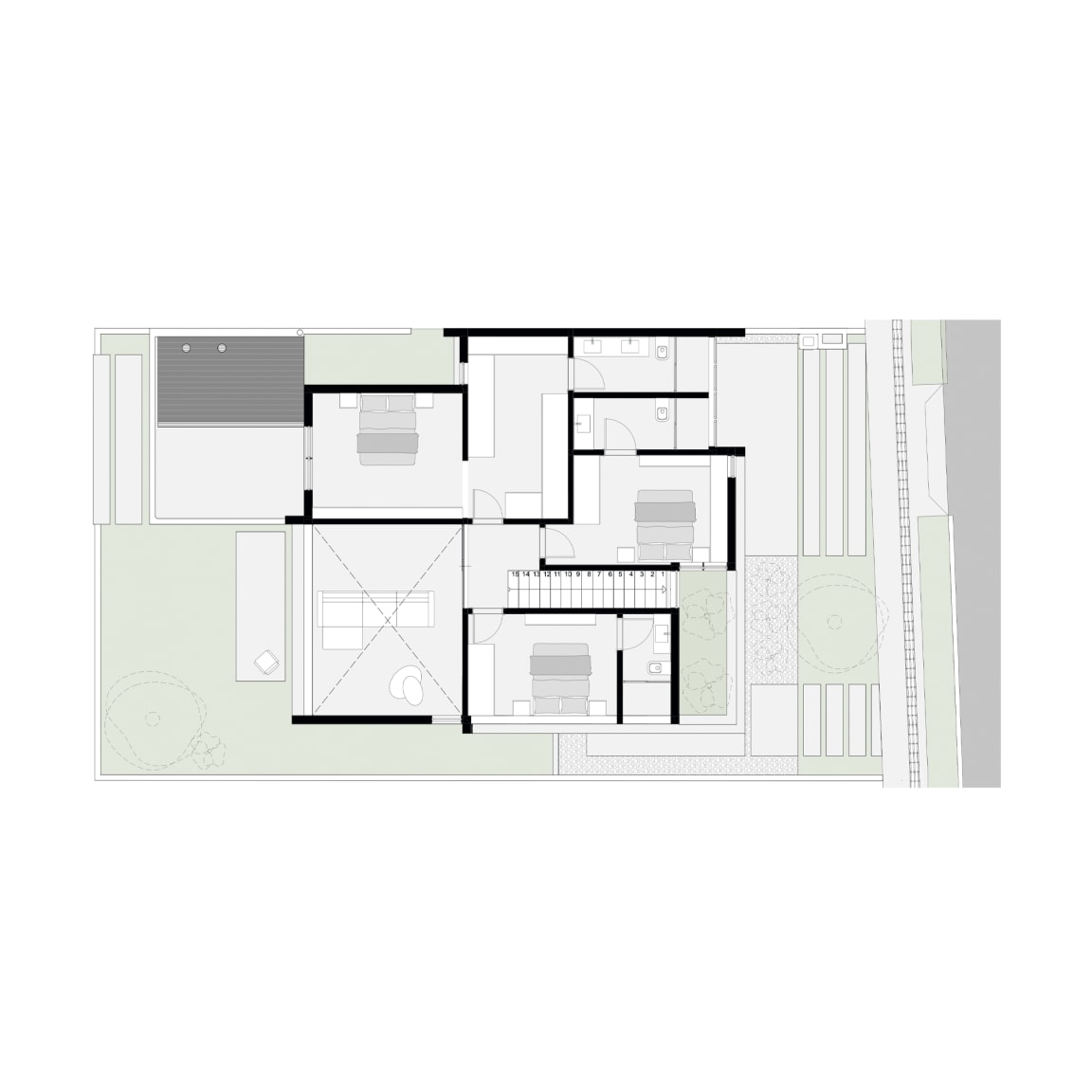 Casa GR — planta — 2 de 2