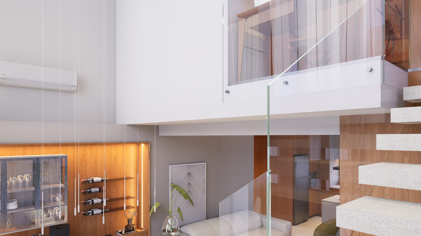 Interiores Apto Downtown — render 1