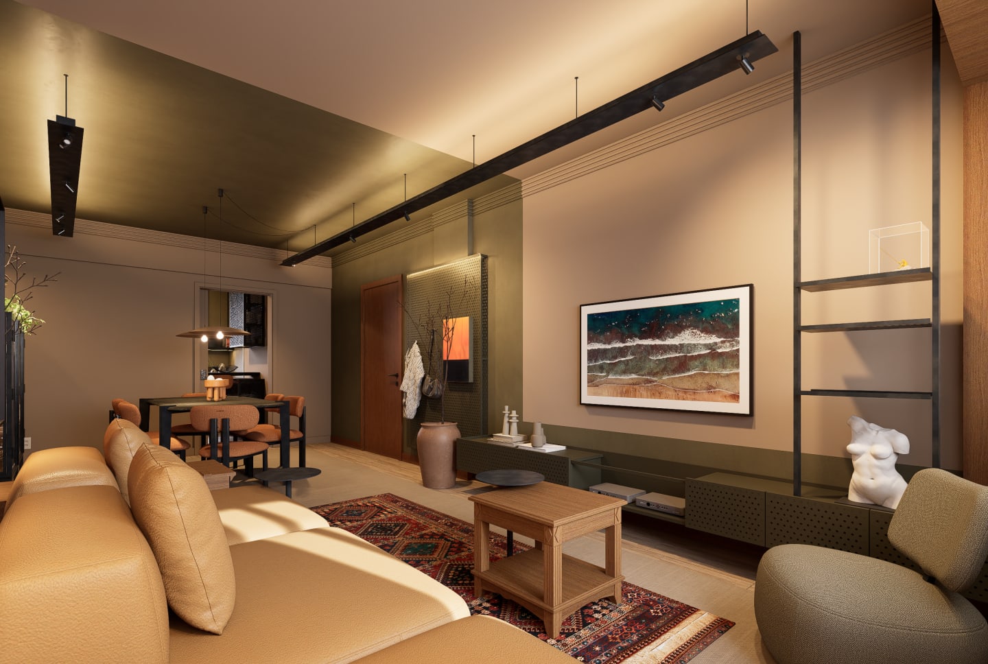 Interiores Apto CD — render 1