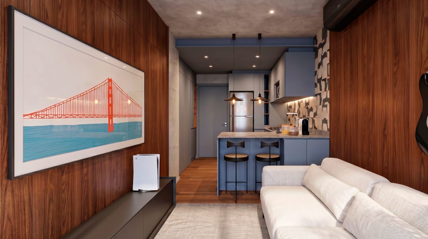 Interiores Apto Brooklyn — render 22