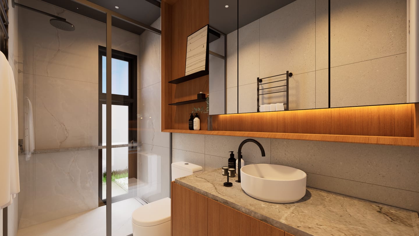 Interiores Casa Refúgio — render 33