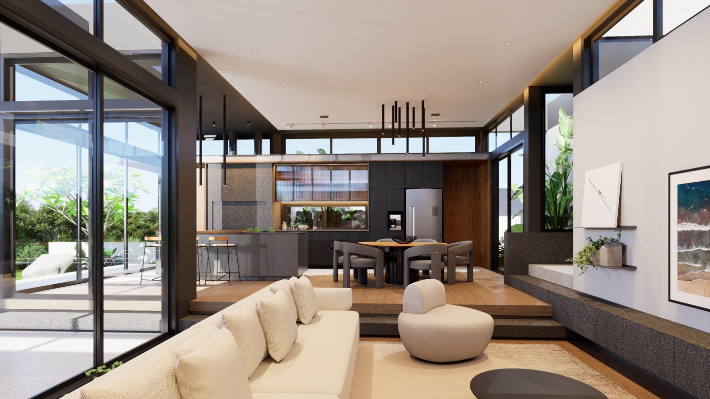 Interiores Casa Refúgio — render 2
