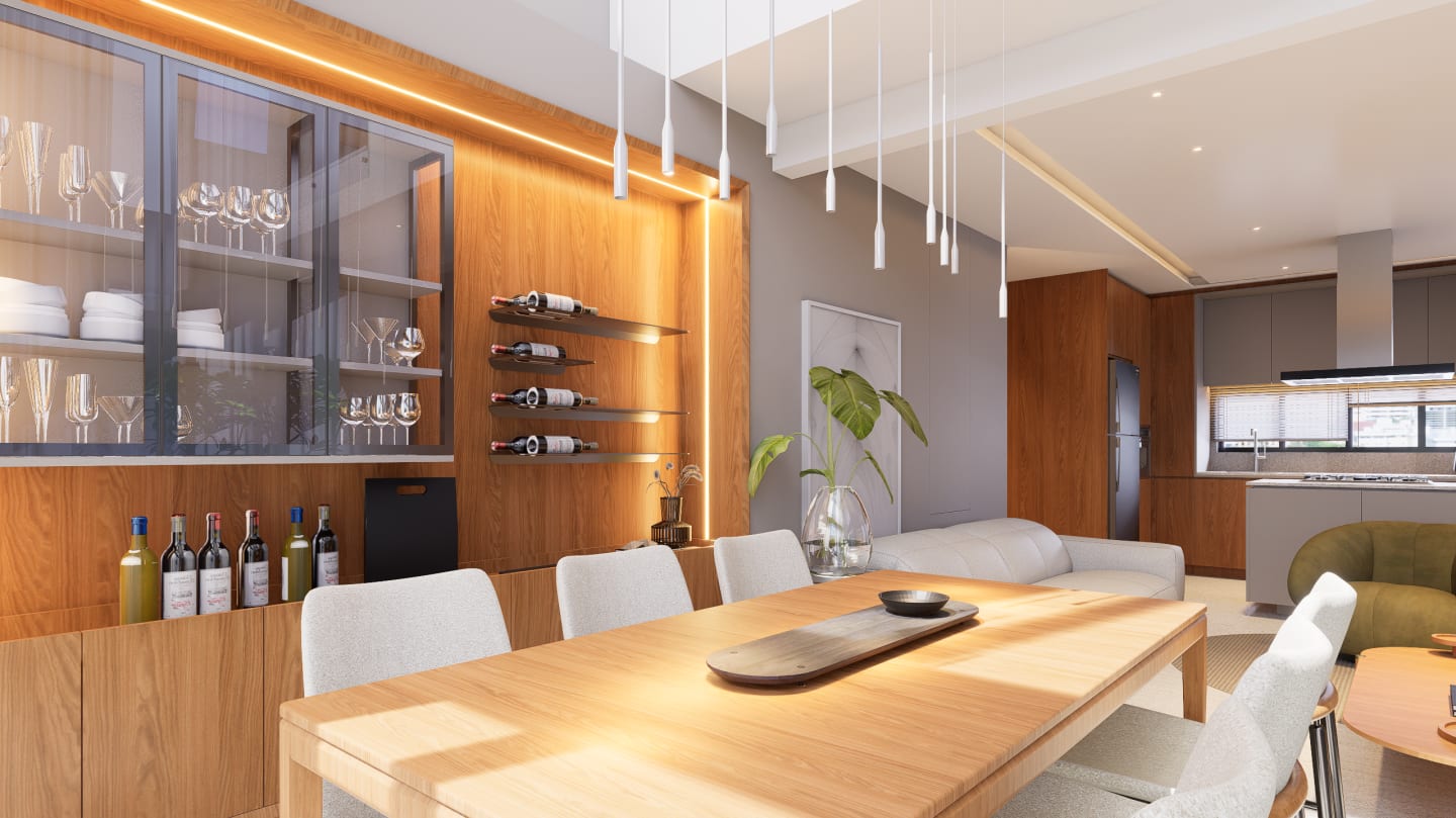 Interiores Apto Downtown — render 2