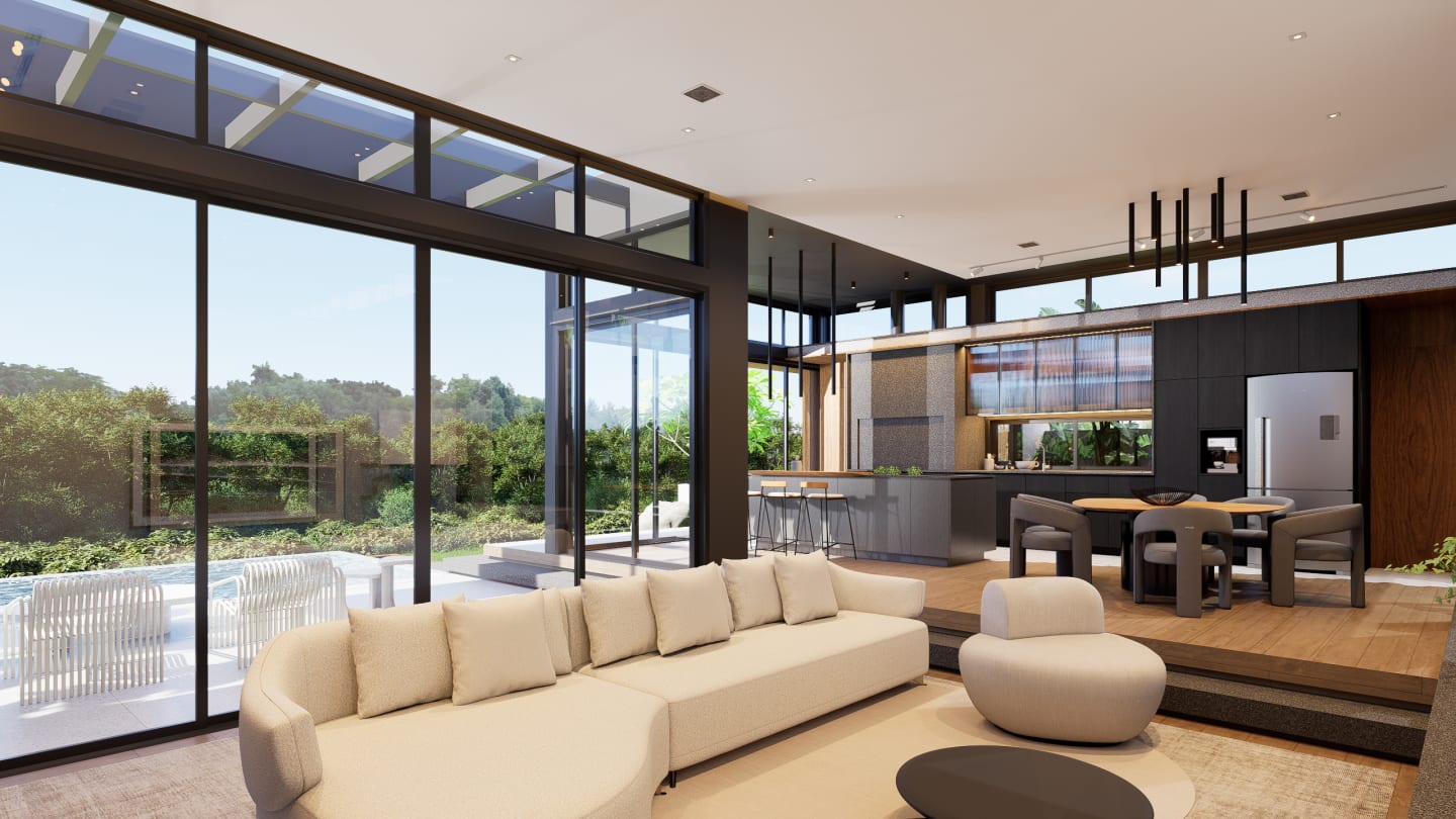 Interiores Casa Refúgio — render 3