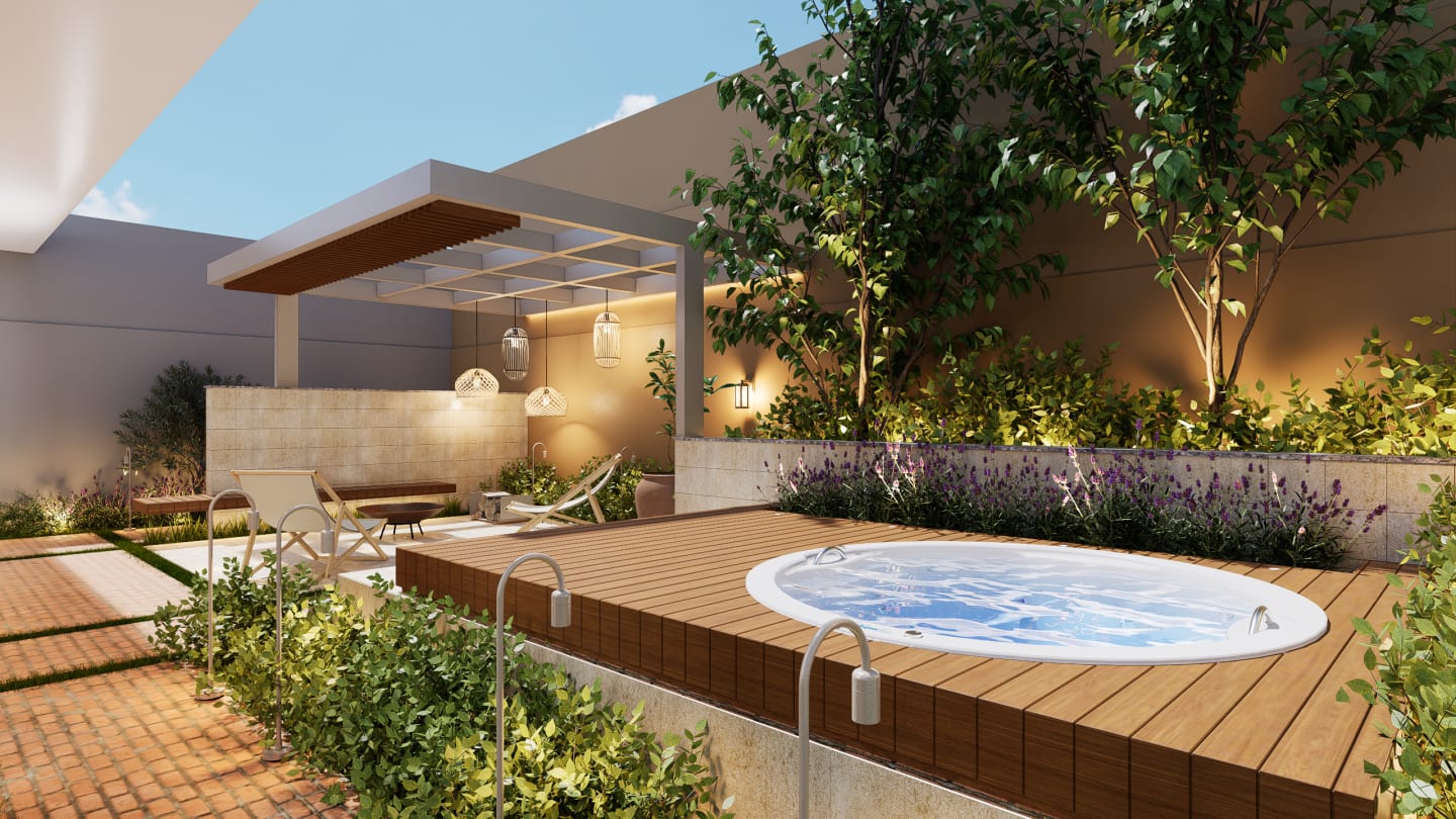 Interiores Reforma Área Gourmet JN — render 3