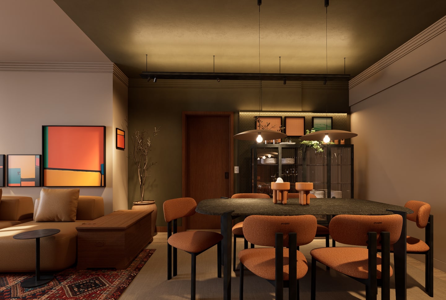 Interiores Apto CD — render 4
