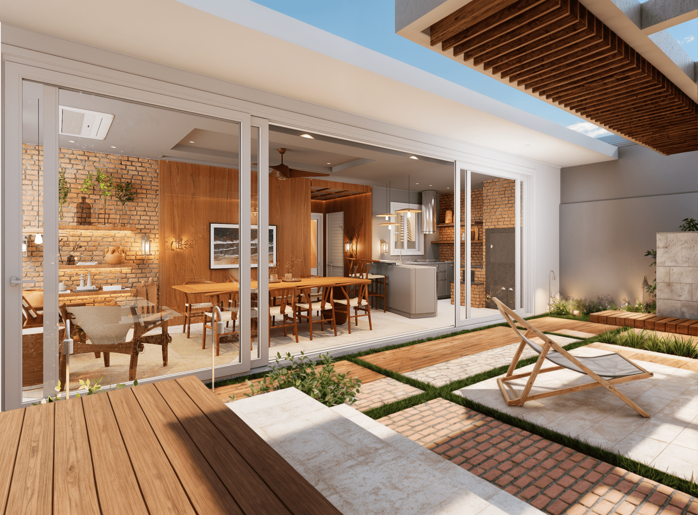 Interiores Reforma Área Gourmet JN — render 4