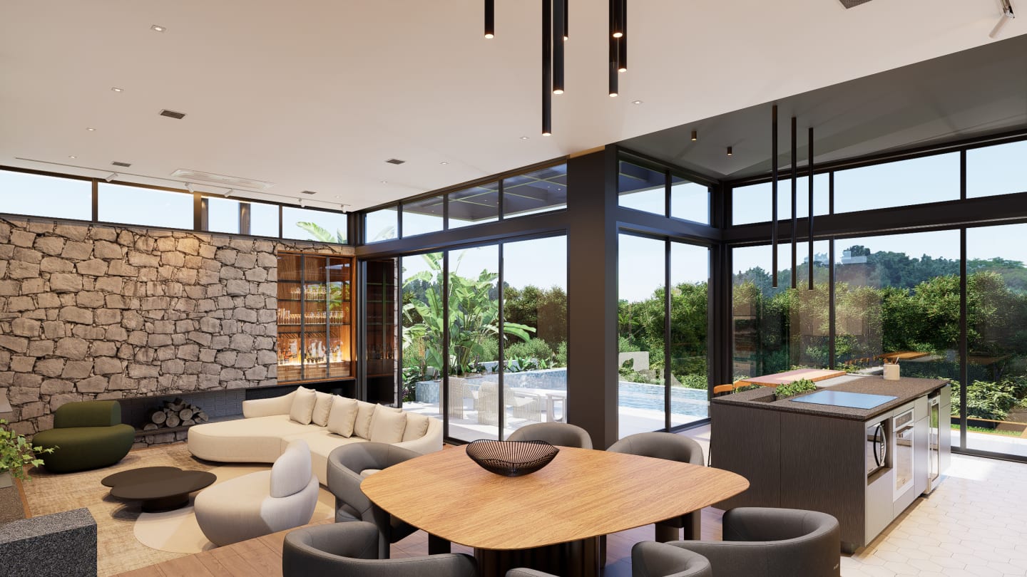 Interiores Casa Refúgio — render 5
