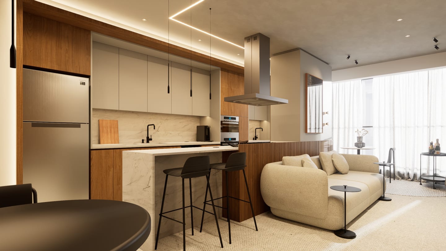 Interiores Apto NL — render 5