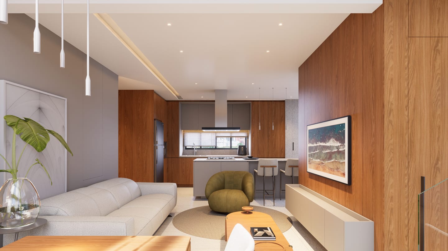 Interiores Apto Downtown — render 5