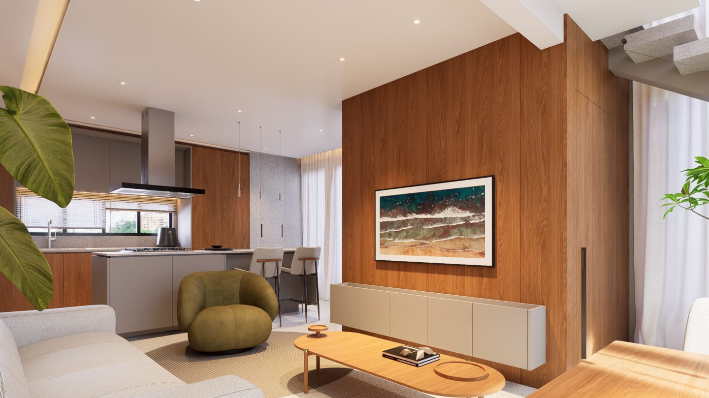 Interiores Apto Downtown — render 6