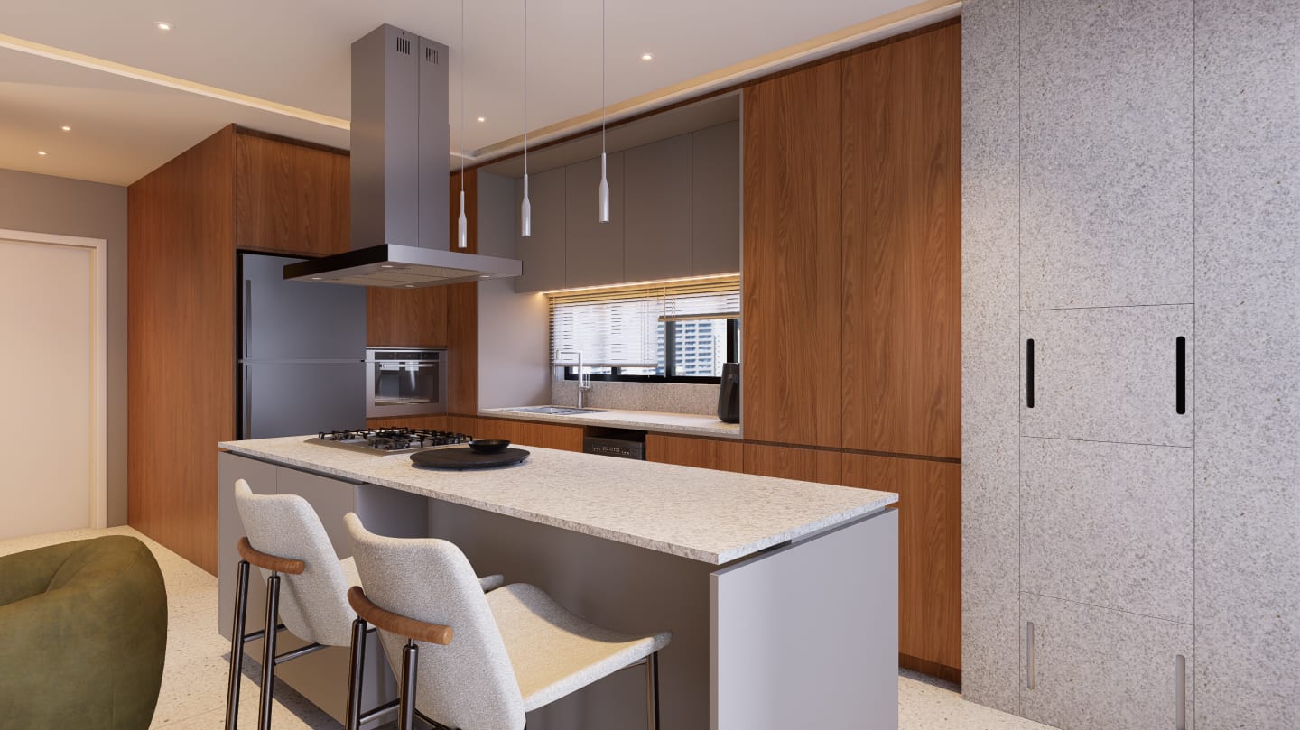Interiores Apto Downtown — render 8