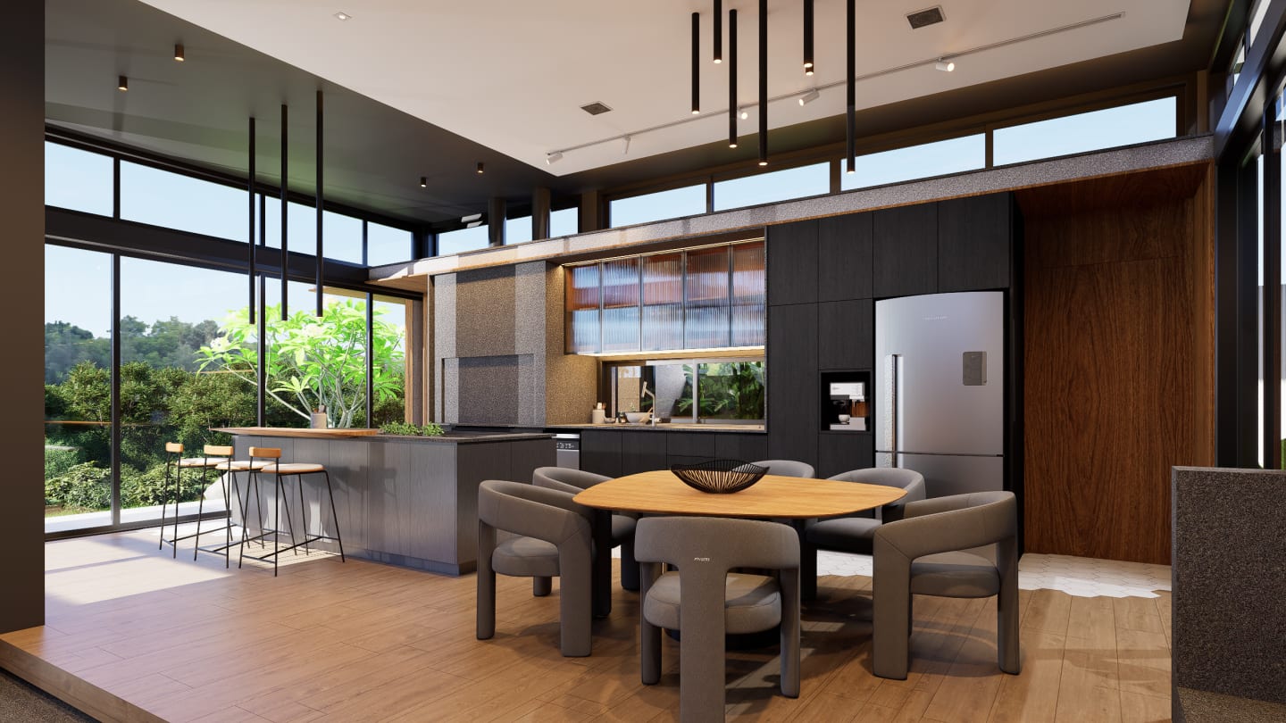 Interiores Casa Refúgio — render 9