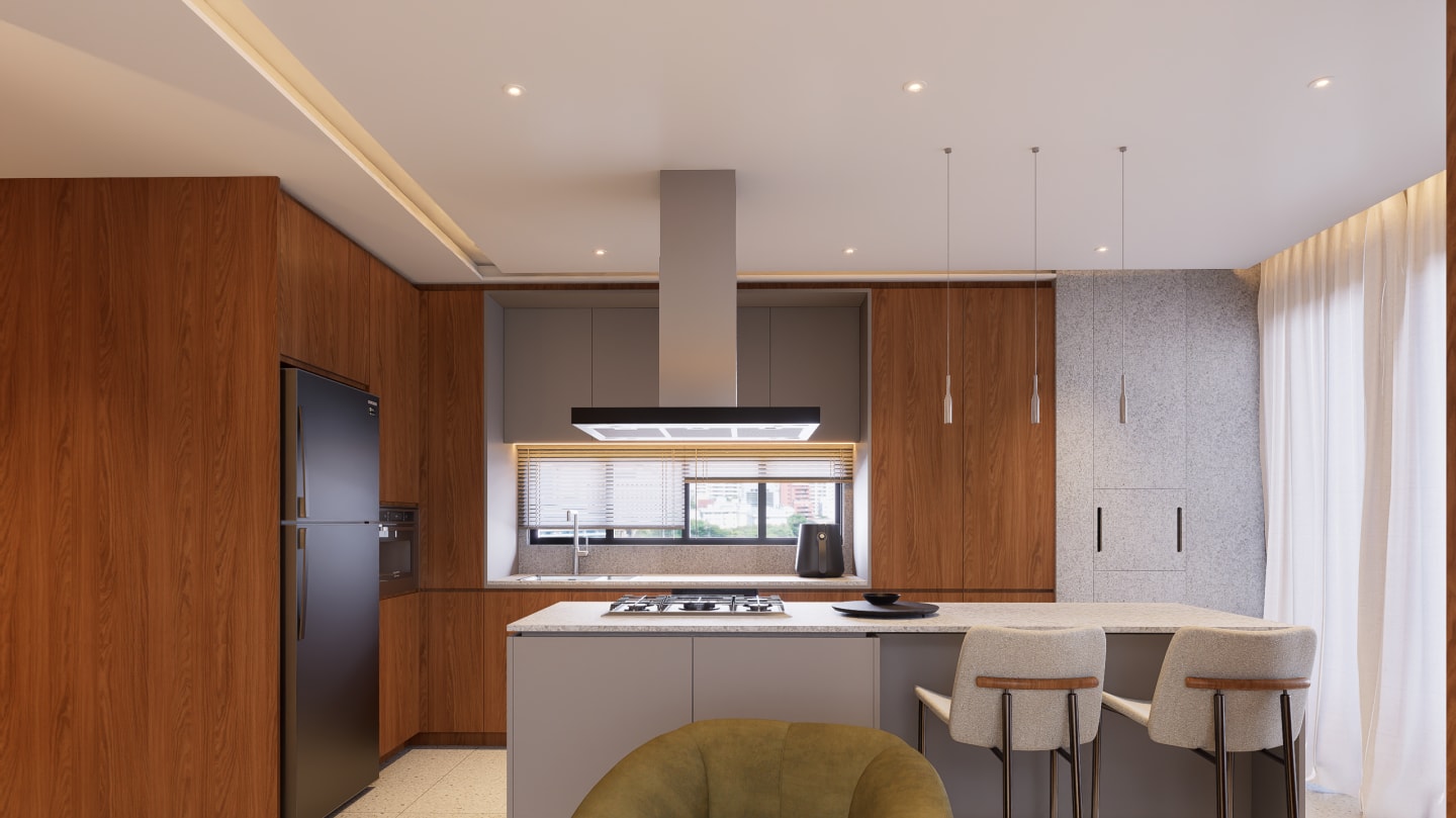 Interiores Apto Downtown — render 9
