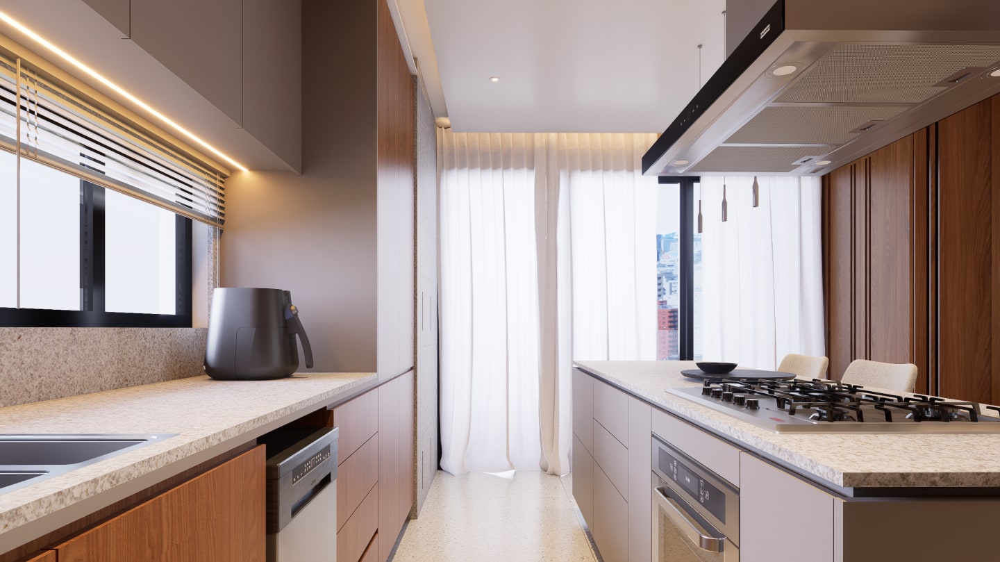 Interiores Apto Downtown — render 10