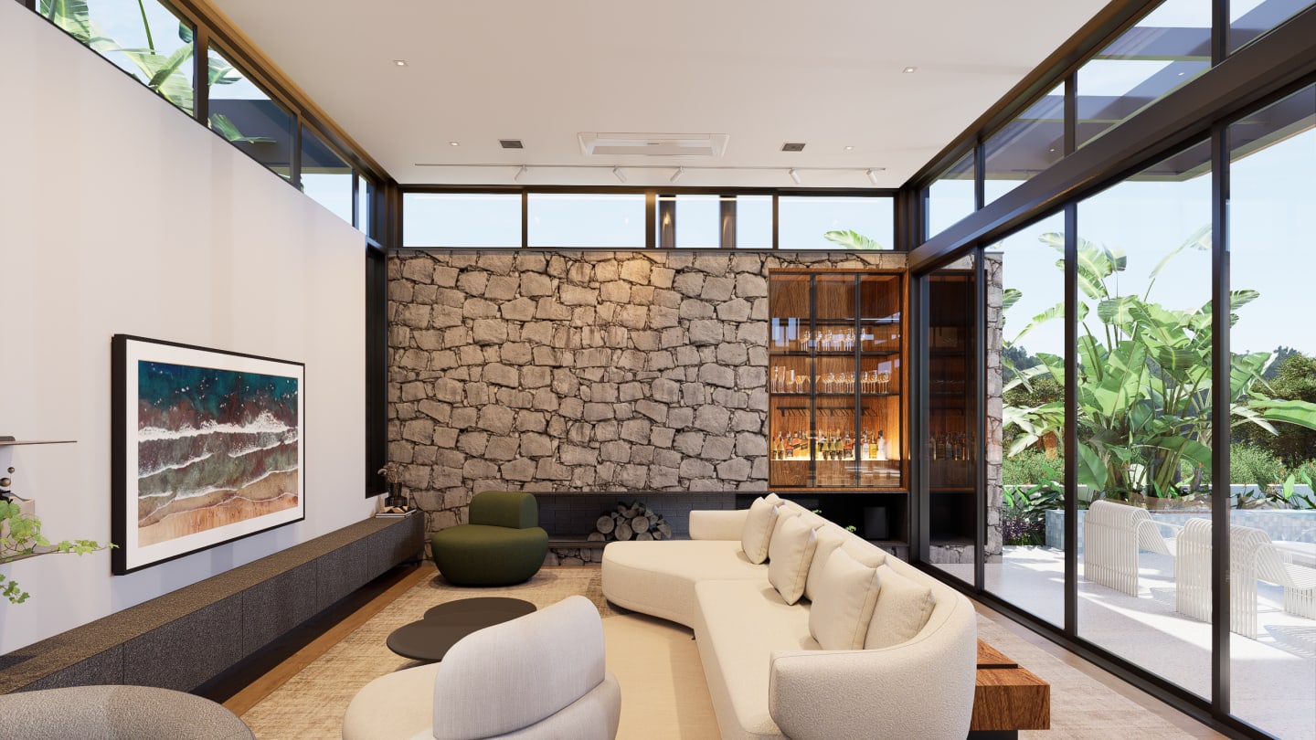 Interiores Casa Refúgio — render 11