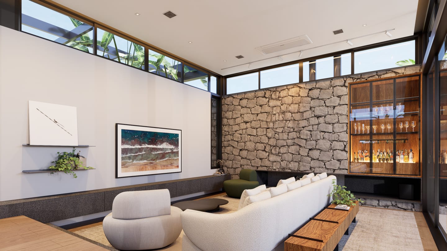 Interiores Casa Refúgio — render 12