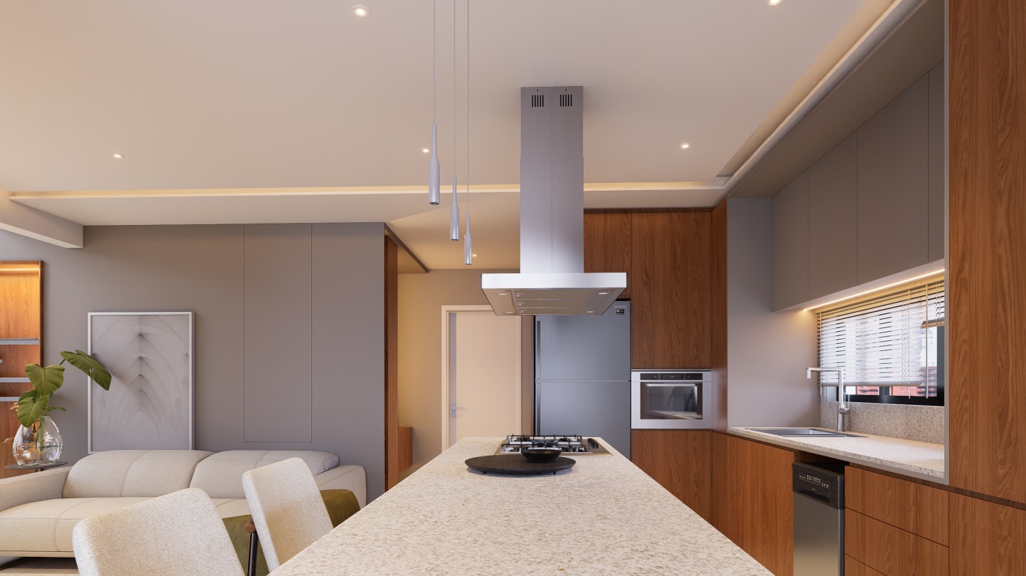 Interiores Apto Downtown — render 12