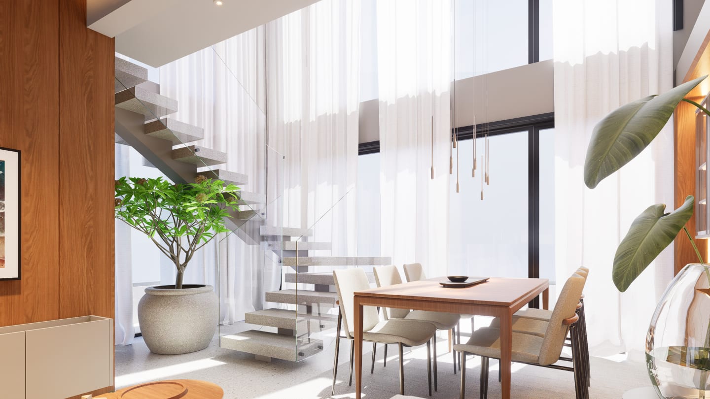 Interiores Apto Downtown — render 13