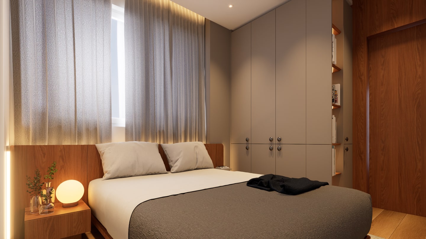 Interiores Apto Downtown — render 16