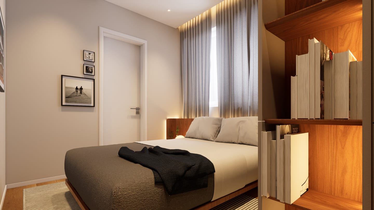 Interiores Apto Downtown — render 18