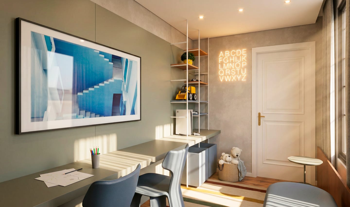 Interiores Casa Vermont — render 12