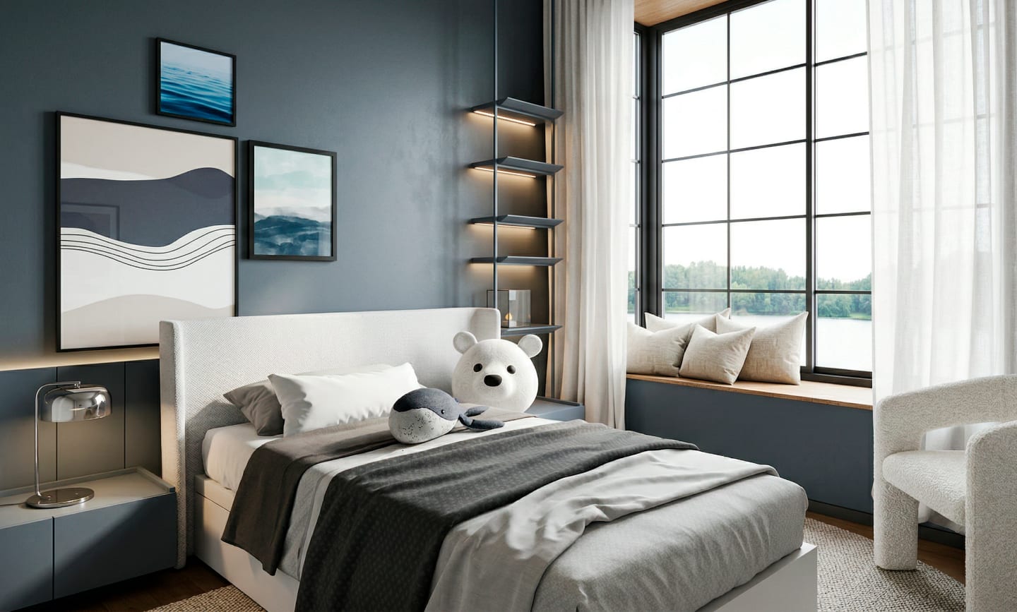 Interiores Casa Vermont — render 21
