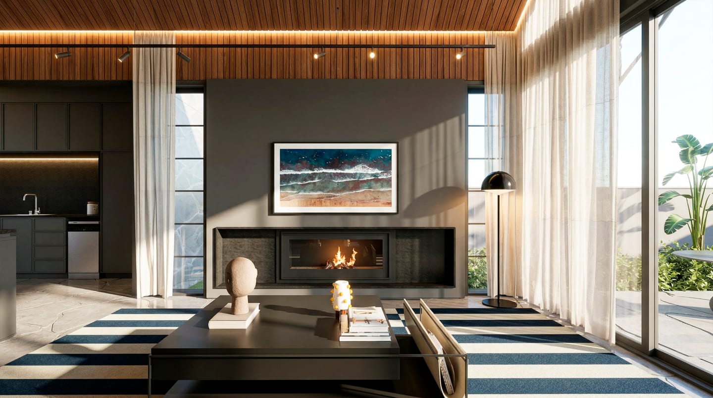 Interiores Casa Vermont — render 3