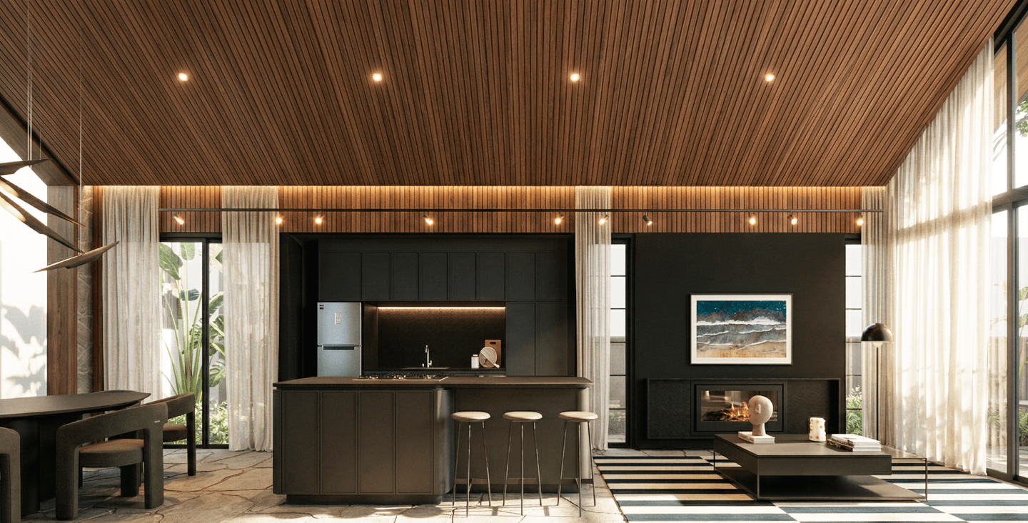 Interiores Casa Vermont — render 5
